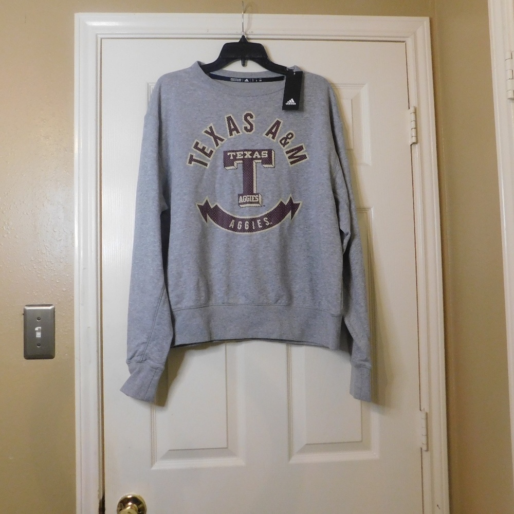Adidas Men's Texas A&M Long Sleeve Sweatshirt Size: M